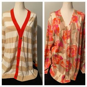 Set of TWO Women's plus size cardigans